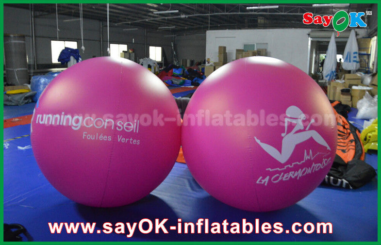 Giant 2m DIA PVC Red Inflatable Balloon Outdoor Advertising Inflatable Helium Balloon