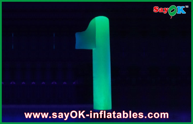 Beautiful Inflatable Lighting Decoration Number For Advertising