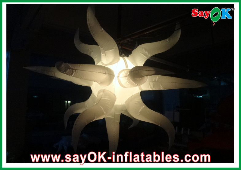 Dia 1m - 3m Nylon Oxford Inflatable Lighting Decoration Pink For Party