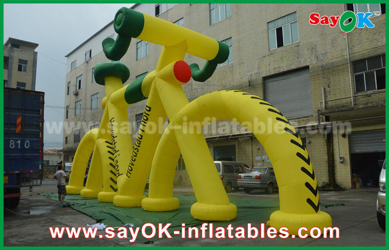 Customized Shape Giant Promotional Inflatable Bicycle Model with CE Blower
