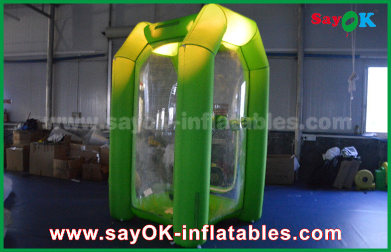 Durable Inflatable Photo Booth Money Booth Box Machine For Promotion / Advertising / Amusement