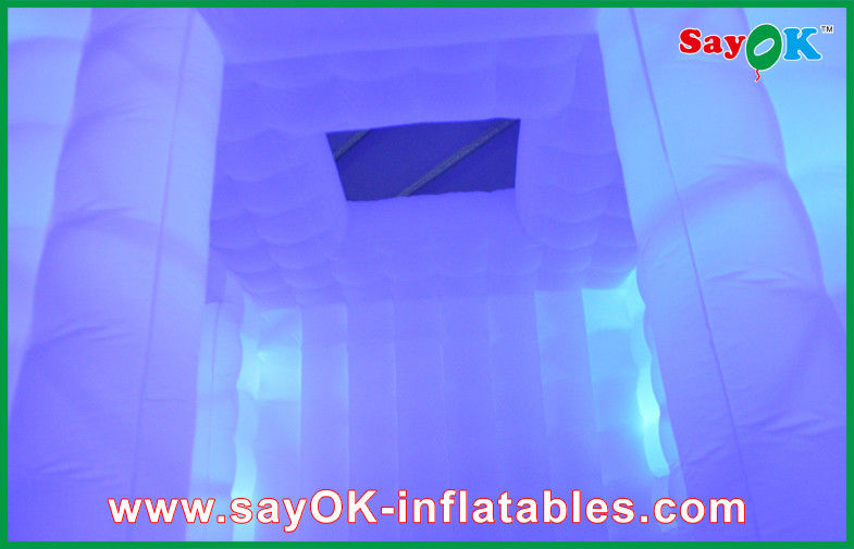 Photo Booth Wedding Props White Inflatable Trade Show Booth Light Square Tent Gathering Party