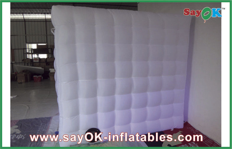 Portable Photo Booth Pink Color Inflatable Photo Booth With Blower Custom Inflatable Building