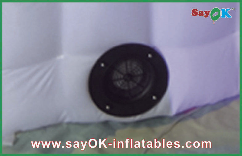 Portable Photo Booth Pink Color Inflatable Photo Booth With Blower Custom Inflatable Building