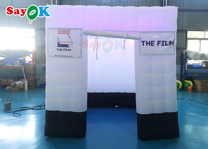 Inflatable Tent Camping SGS Inflatable Photo Booth Tent 360 Degree Photo Video Booth With LED Light