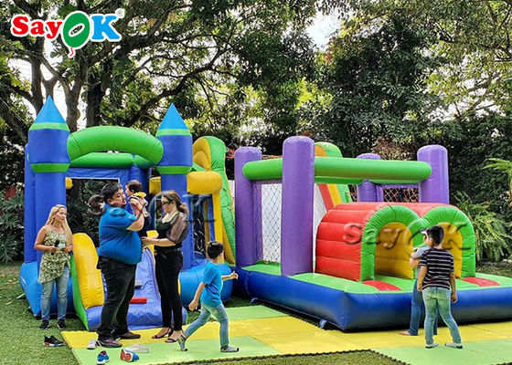 Kustom besar lipat inflatable Camo Bouncer Untuk taman hiburan SGS CE