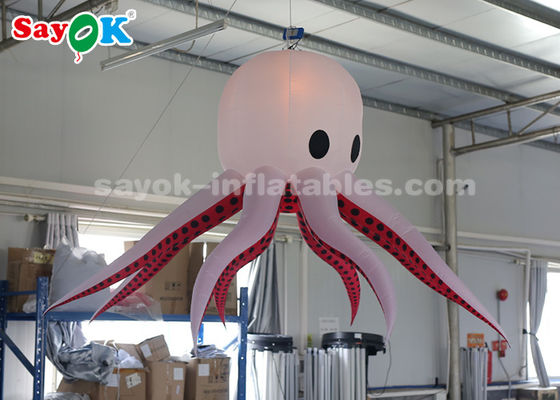 2m Nylon Kain Inflatable Octopus Dengan Remote Controller Untuk Dekorasi Pesta
