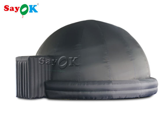 360 Dome Proyeksi 5/6m Portable Hitam Inflatable Planetarium Tent