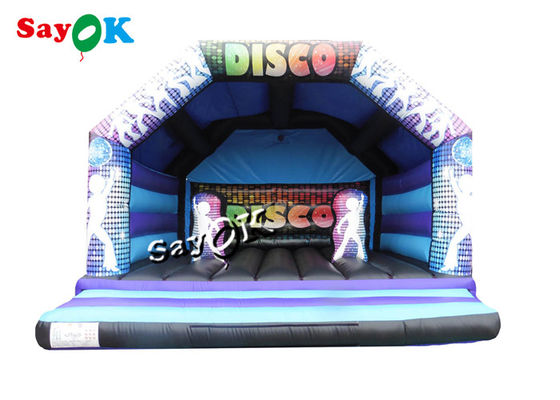 PVC Tarpualin Dj Inflatable Disco Dome Bouncer Untuk halaman belakang