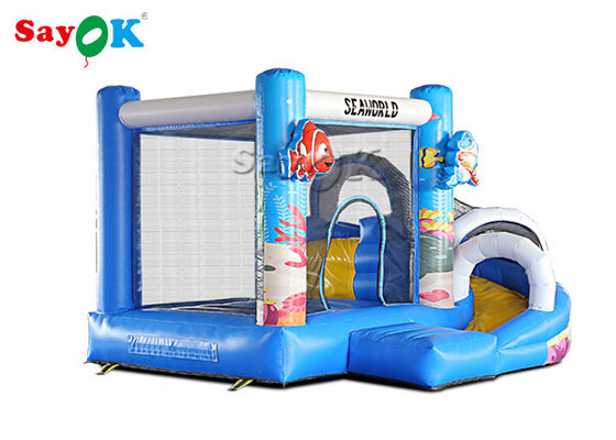 Giant Inflatable PVC Air Bouncer Slide Animals Combo Buka 2 Tahun Garansi