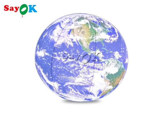 60' inflatable pencahayaan dekorasi menggantung meledak planet sistem