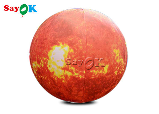3m 10ft Solar System Inflatable Sun Dengan Lampu Led