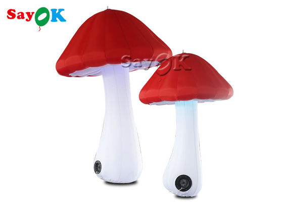Merah 2m Oxford Model Jamur Inflatable Untuk Iklan
