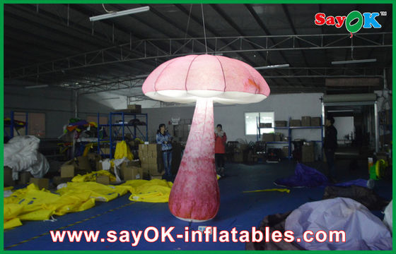 Dekorasi Pencahayaan Indoor Inflatable 2M Jamur Stage Untuk Iklan