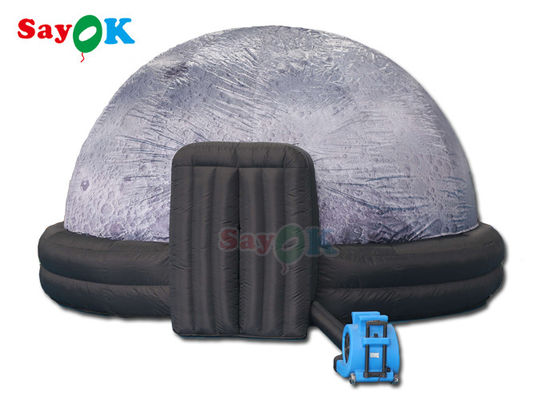 Kerajinan 5m Diameter Dome Inflatable Planetarium Tent Custom Logo Pattern