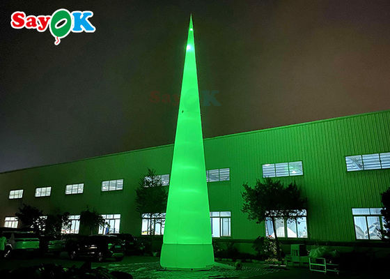 Kerucut Lalu Lintas Tiup Led Putih 7m 23ft Dengan Lampu Berubah Warna