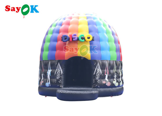 5m 16.5ft Disco Dome Inflatable Bounce House Dengan Disco Light