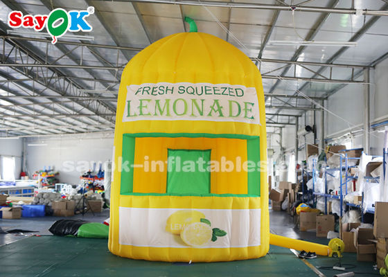 Inflatable Outdoor Tent 4m High Oxford Cloth Inflatable Lemonade Juice Kiosk Untuk Taman Hiburan