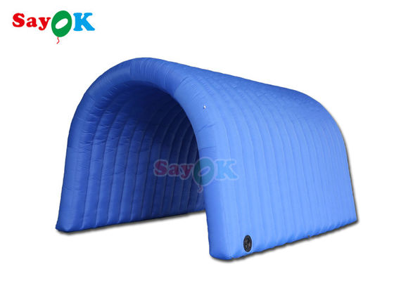 Tenda Rumput Tiup 5x5x3mH Tenda Terowongan Tiup Biru Kain Oxford Untuk Pameran