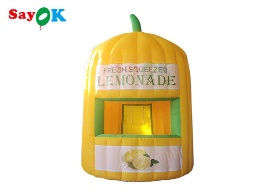 Tenda Kerja Inflatable Tenda Luar Ruangan Inflatable Lemonade Stand Advertising Dengan Blower