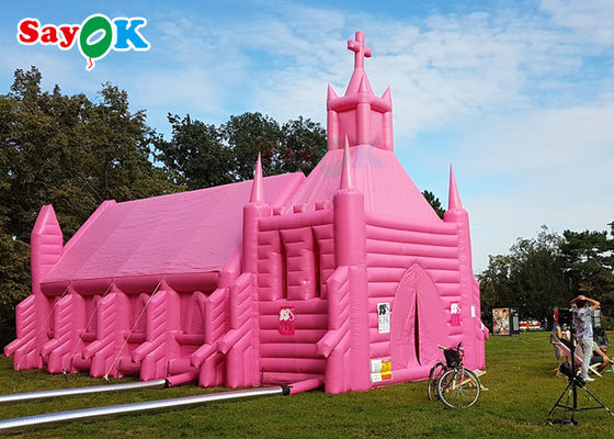 Tenda Rumah Tiup Tenda Kubah Tiup PVC Kustom Instal Cepat Tenda Rumah Gereja