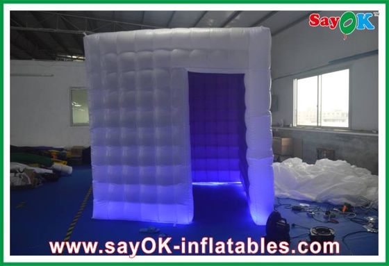 Inflatable Photo Studio Oxford Cloth PVC Coated Inflatable Photobooth Kiosk Dengan Lampu Led