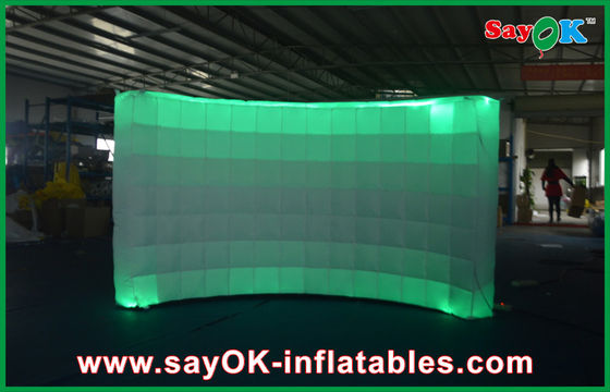 Inflatable Photo Studio 12 Led Air Light Dinding Tiup Digital Printing Remote Control 3x1.5x2 M