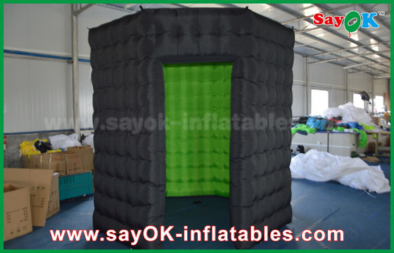 Inflatable Photo Studio White / Black Octagon Photo Booth Tiup Dengan Kuat Tahan Angin 16 Kg