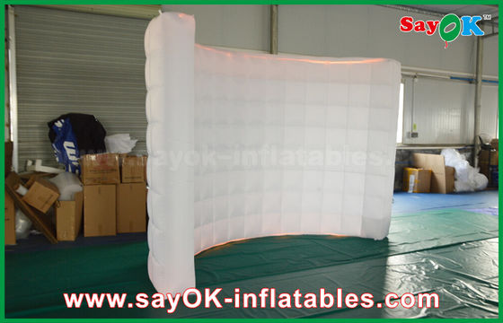 Booth Foto Led Tiup Booth Foto Tiup Putih, Booth Foto Dinding LED Tiup Linghting Latar Belakang