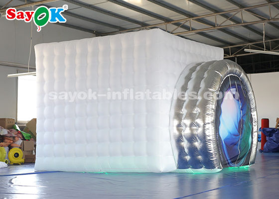 Studio Foto Profesional Kamera Berbentuk Booth Foto Tiup Eksternal Putih Sliver 3*2.7*2.5m