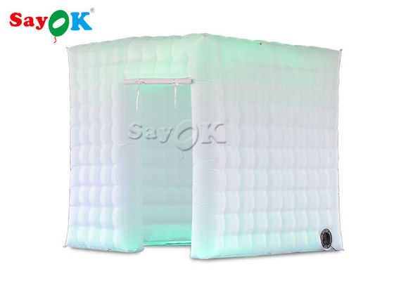 Studio Foto Profesional Berwarna LED Light Inflatable Photo Booth Untuk Acara Liburan Portable