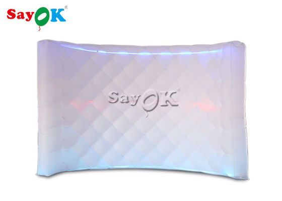 Inflatable Dekorasi Pesta Curve LED 210D Inflatable Photo Booth