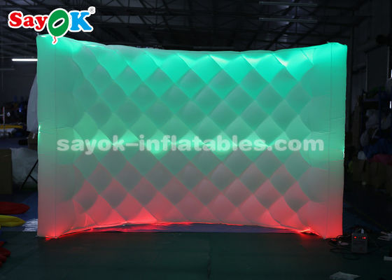 Inflatable Photo Studio Menarik Inflatable LED Photo Booth Backdrop Wall Dengan Remote Control