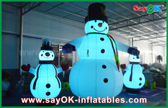 Oxford Kain Inflatable Dekorasi Liburan Giant Christmas Snowman Untuk Partai
