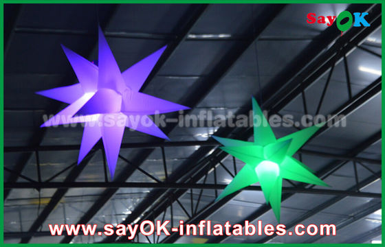 1.5m 190 D Nylon Iklan Inflatable Pencahayaan Dekorasi, Bintang Inflatable Dengan Lampu Led