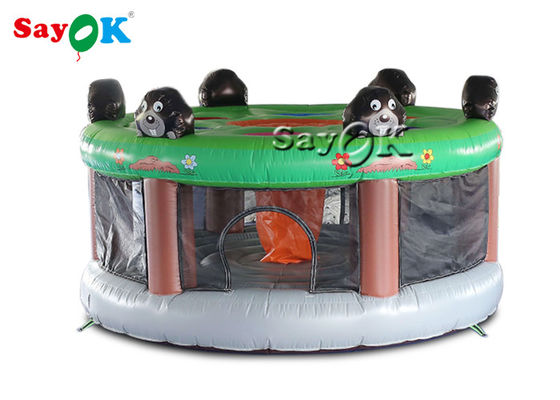 Permainan Tiup Luar Ruangan Anak-anak Dewasa PVC Tiup Mendera Tahi Lalat Dengan Blower Udara