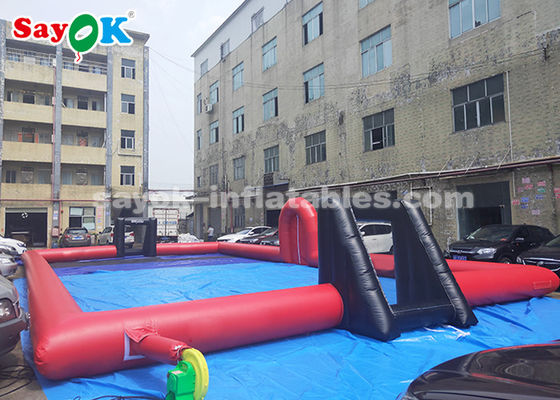 20*10*2m PVC Tarpaulin Game Olahraga Inflatable / Lapangan Sepak Bola Inflatable