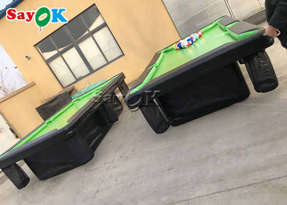 Inflatable Bowling Game 0.9mm PVC Air Sealed Inflatable Pool Table Dengan Stand