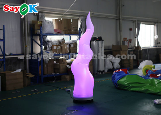 2M High Inflatable Ivory Tusk Dengan 16 Warna Mengubah Cahaya Untuk Dekorasi Pesta