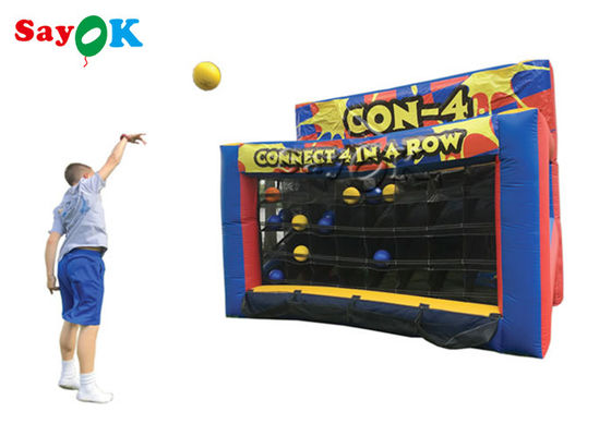 Game Luar Ruang Tiup Disesuaikan 4 Baris Permainan Bola Basket Tiup Karnaval