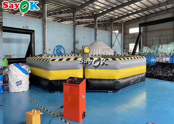 Game Karnaval Tiup 7m Crazy Inflatable Wipeout Game Meltdown Machine Untuk Hiburan