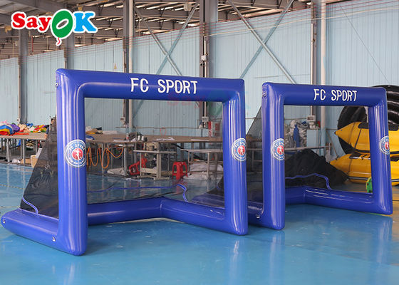 SAYOK 2.6x2m Nyaman Seluler Luar Ruangan Cepat Inflatable Closed Air Soccer Gantry Inflatable Baseball Game