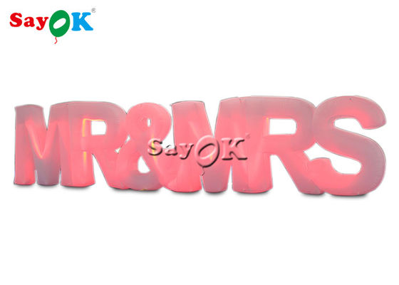 6.17x1.2mH Letters Led Inflatable Untuk Dekorasi Acara Iklan