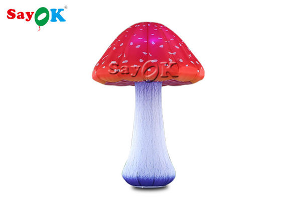Dekorasi panggung 2.5m Jamur Inflatable Dengan Lampu Led