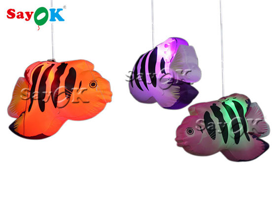 Mall Hanging Tropical Fish 2m Inflatable Lighting Dekorasi