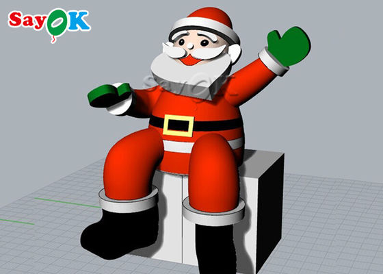2m dekorasi liburan kembung natal duduk santa