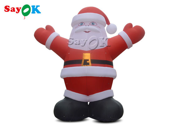 Dekorasi liburan 6m pvc Santa Claus kembung