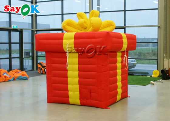Dekorasi Natal Luar Ruang Inflatable Dengan Bowknot