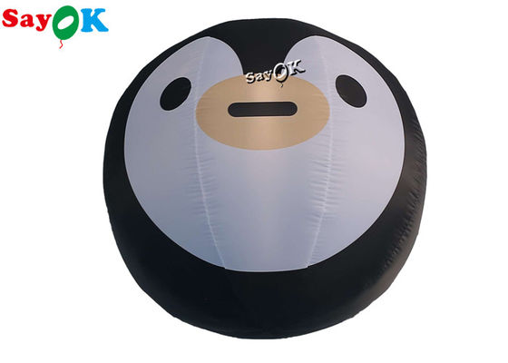 Udara Terbakar Hanging Ad Decor Blow Up Penguin Dibangun - Dalam Lampu LED