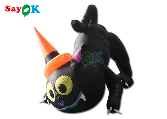 Halloween Kartun Model Hewan Inflatable Black Cat Dekorasi Taman Halloween